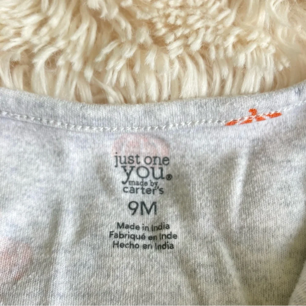 Carter’s Little Pumpkin Footie Pajamas 9 months